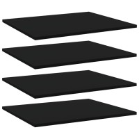 vidaXL Bookshelf Boards 4 pcs Black 23.6