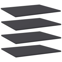 Vidaxl Bookshelf Boards 4 Pcs Gray 23.6X19.7X0.6 Engineered Wood