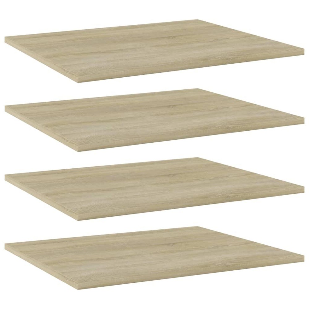 Vidaxl Bookshelf Boards 4 Pcs Sonoma Oak 23.6X19.7X0.6 Engineered Wood