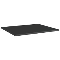 Vidaxl Bookshelf Boards 8 Pcs High Gloss Black 23.6X19.7X0.6 Engineered Wood
