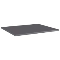 Vidaxl Bookshelf Boards 8 Pcs High Gloss Gray 23.6X19.7X0.6 Engineered Wood