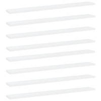 vidaXL Bookshelf Boards 8 pcs White 31.5