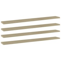 Vidaxl Bookshelf Boards 4 Pcs Sonoma Oak 31.5X3.9X0.6 Engineered Wood