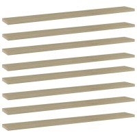Vidaxl Bookshelf Boards 8 Pcs Sonoma Oak 31.5X3.9X0.6 Engineered Wood