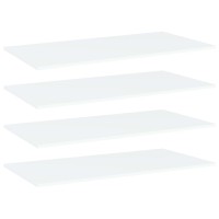 vidaXL Bookshelf Boards 4 pcs White 31.5