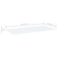 vidaXL Bookshelf Boards 4 pcs White 31.5