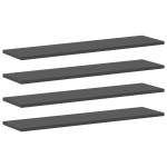 Vidaxl Bookshelf Boards 4 Pcs Gray 31.5X7.9X0.6 Engineered Wood