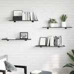 Vidaxl Bookshelf Boards 4 Pcs Gray 31.5X7.9X0.6 Engineered Wood