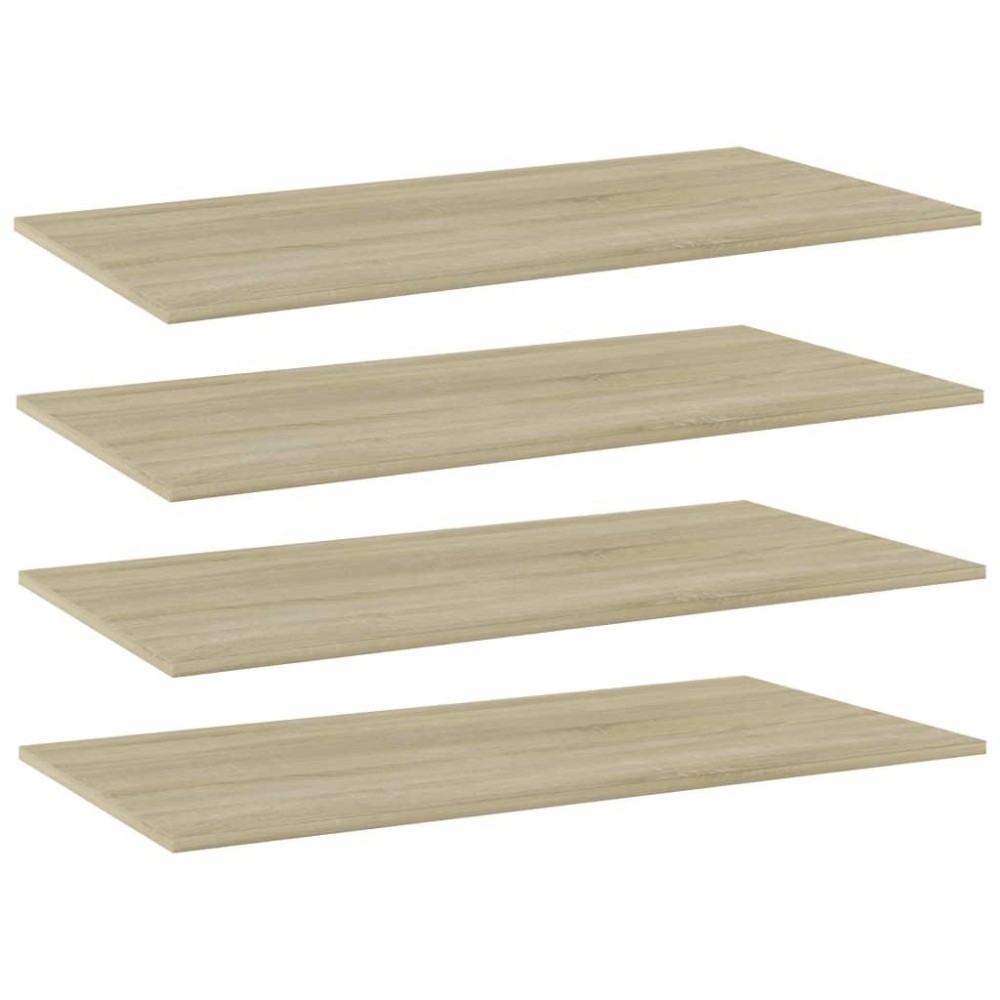Vidaxl Bookshelf Boards 4 Pcs Sonoma Oak 31.5X7.9X0.6 Engineered Wood
