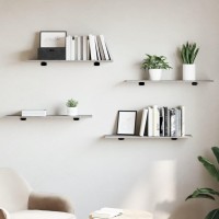 Vidaxl Bookshelf Boards 4 Pcs Concrete Gray 31.5X7.9X0.6 Engineered Wood