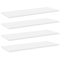 vidaXL Bookshelf Boards 4 pcs White 31.5