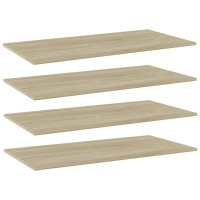 vidaXL Bookshelf Boards 4 pcs Sonoma Oak 31.5