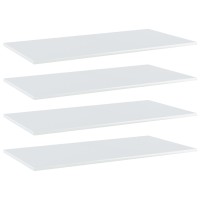 vidaXL Bookshelf Boards 4 pcs High Gloss White 31.5