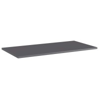 Vidaxl Bookshelf Boards 4 Pcs High Gloss Gray 31.5X15.7X0.6 Engineered Wood