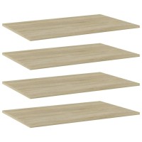 Vidaxl Bookshelf Boards 4 Pcs Sonoma Oak 31.5X19.7X0.6 Engineered Wood