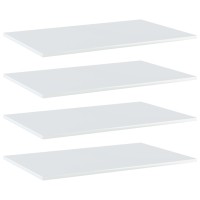 vidaXL Bookshelf Boards 4 pcs High Gloss White 31.5