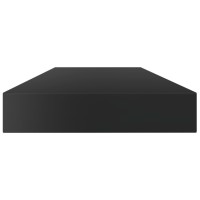 Vidaxl Bookshelf Boards 4 Pcs High Gloss Black 39.4X3.9X0.6 Engineered Wood