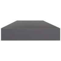 Vidaxl Bookshelf Boards 4 Pcs High Gloss Gray 39.4X3.9X0.6 Engineered Wood