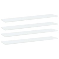 vidaXL Bookshelf Boards 4 pcs White 39.4