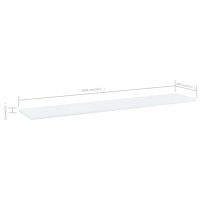 vidaXL Bookshelf Boards 4 pcs White 39.4