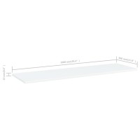 vidaXL Bookshelf Boards 4 pcs White 39.4