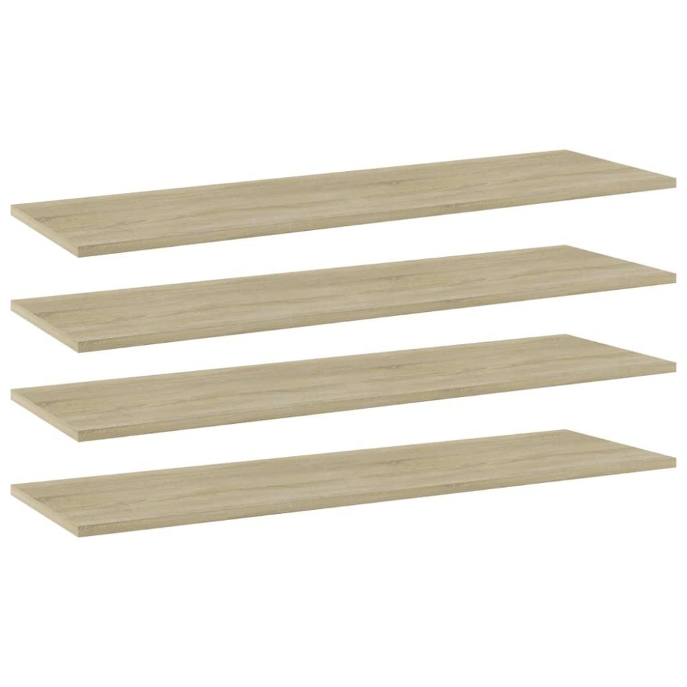 vidaXL Bookshelf Boards 4 pcs Sonoma Oak 39.4