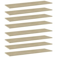 Vidaxl Bookshelf Boards 8 Pcs Sonoma Oak 39.4X11.8X0.6 Engineered Wood