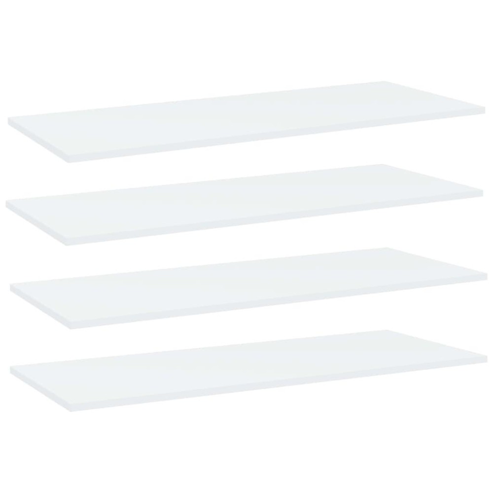 Vidaxl Bookshelf Boards 4 Pcs White 39.4X15.7X0.6 Engineered Wood