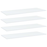 Vidaxl Bookshelf Boards 4 Pcs White 39.4X15.7X0.6 Engineered Wood