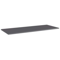 vidaXL Bookshelf Boards 4 pcs High Gloss Gray 39.4