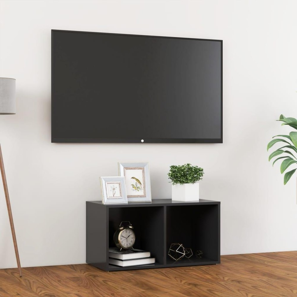 Vidaxl Tv Cabinet Gray 28.3X13.8X14.4 Engineered Wood