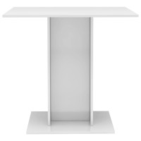 vidaXL Dining Table High Gloss White 31.5