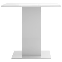 vidaXL Dining Table High Gloss White 31.5