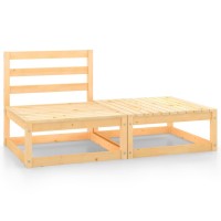 vidaXL 2 Piece Patio Lounge Set Solid Wood Pine