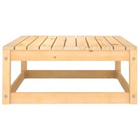 vidaXL Patio Footstools with Cushions 2 pcs Solid Wood Pine