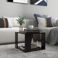 vidaXL Coffee Table Black 15.7