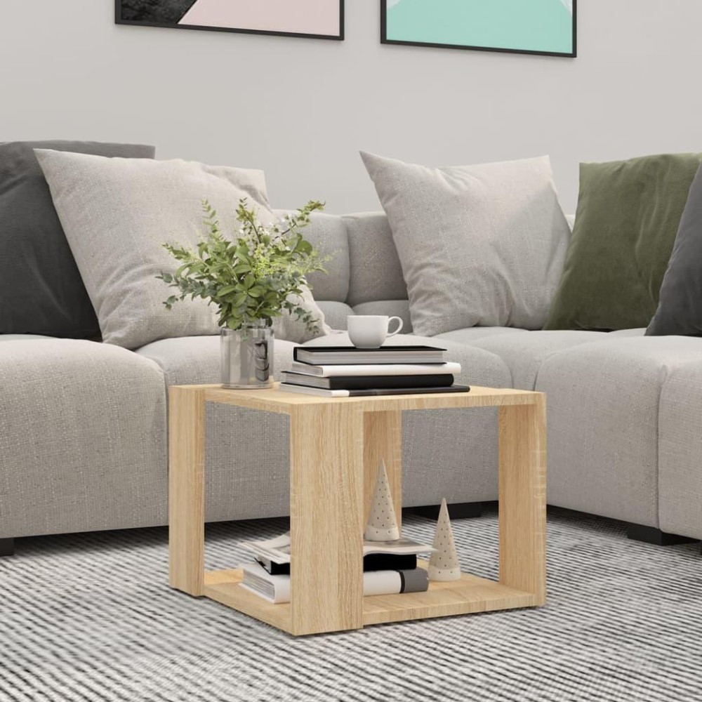 vidaXL Coffee Table Sonoma Oak 15.7