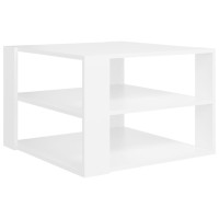 vidaXL Coffee Table White 23.6