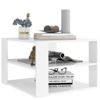 vidaXL Coffee Table White 23.6