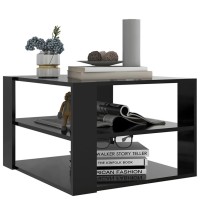 vidaXL Coffee Table Black 23.6