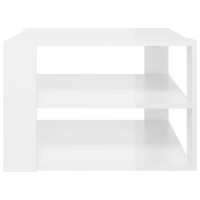 vidaXL Coffee Table High Gloss White 23.6