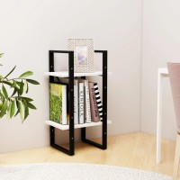 vidaXL 2-Tier Book Cabinet White 15.7