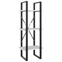 Vidaxl 3-Tier Book Cabinet White 15.7X11.8X41.3 Engineered Wood