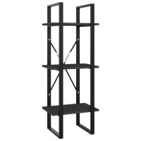 Vidaxl 3-Tier Book Cabinet Gray 15.7X11.8X41.3 Engineered Wood