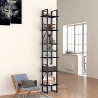 Vidaxl 6-Tier Book Cabinet Black 15.7X11.8X82.7 Engineered Wood