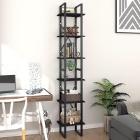 Vidaxl 6-Tier Book Cabinet Black 15.7X11.8X82.7 Engineered Wood