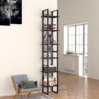 Vidaxl 6-Tier Book Cabinet Gray 15.7X11.8X82.7 Engineered Wood