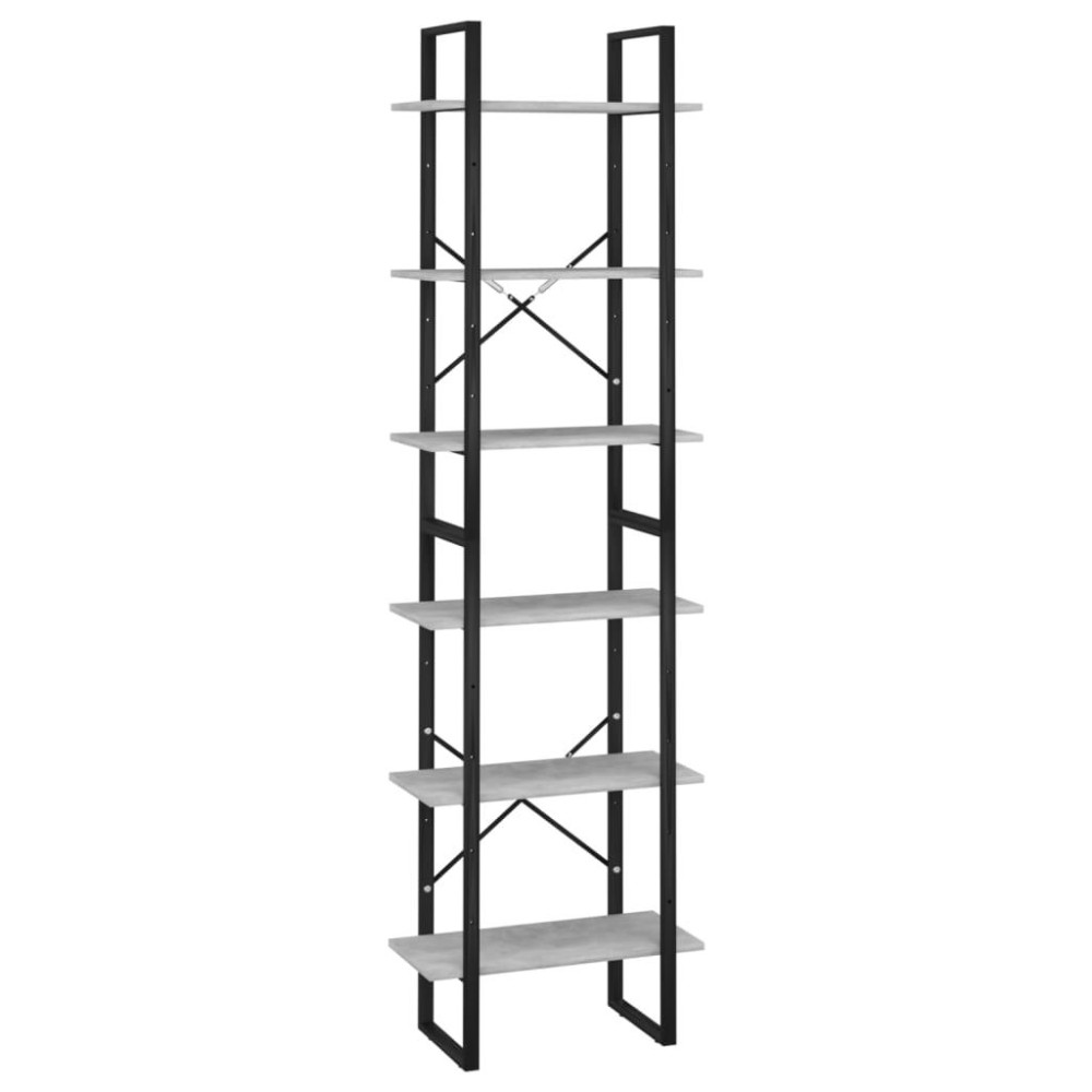 vidaXL Storage Shelf Concrete Gray 23.6