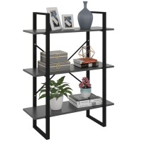 vidaXL Book Cabinet Gray 31.5