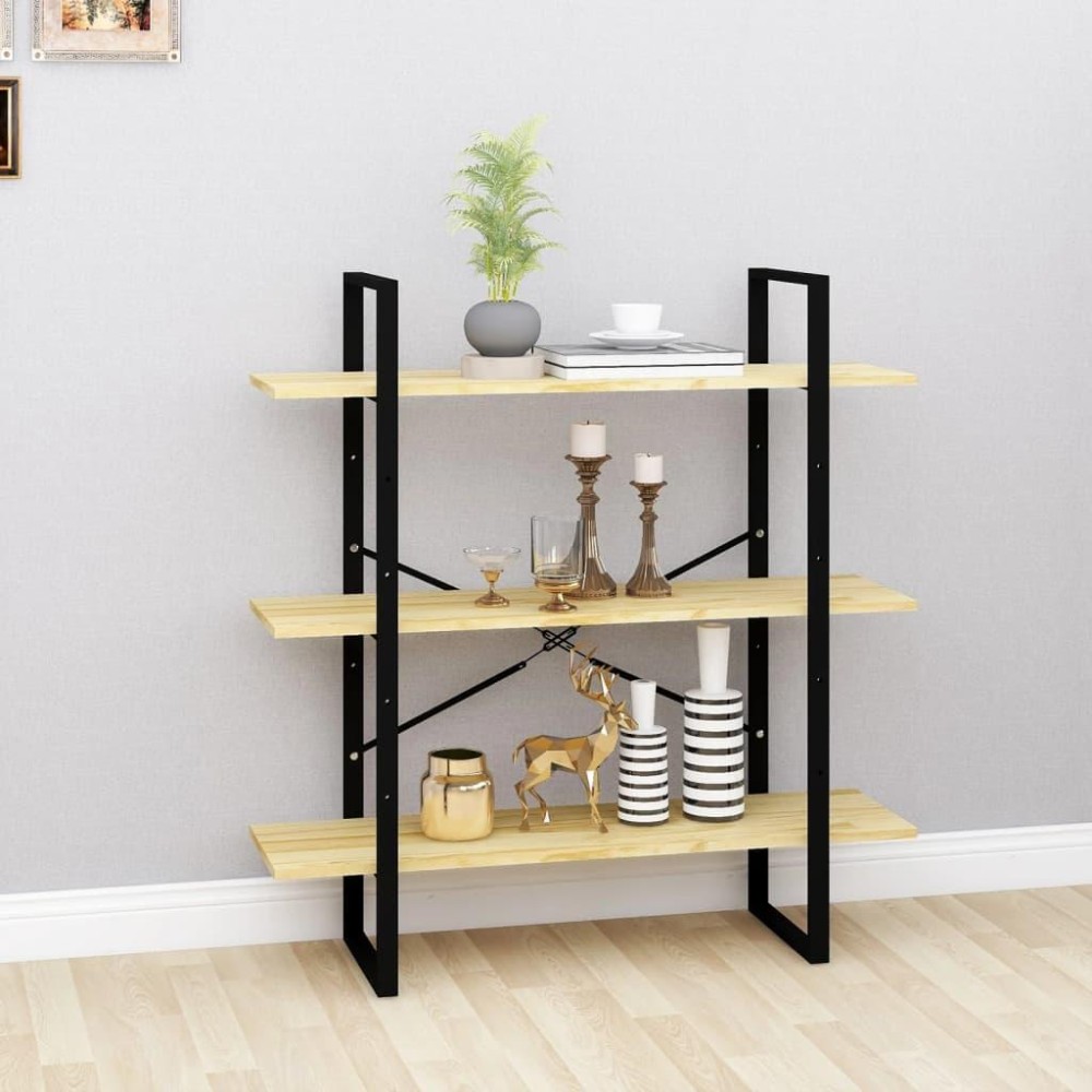 vidaXL 3-Tier Book Cabinet 39.4